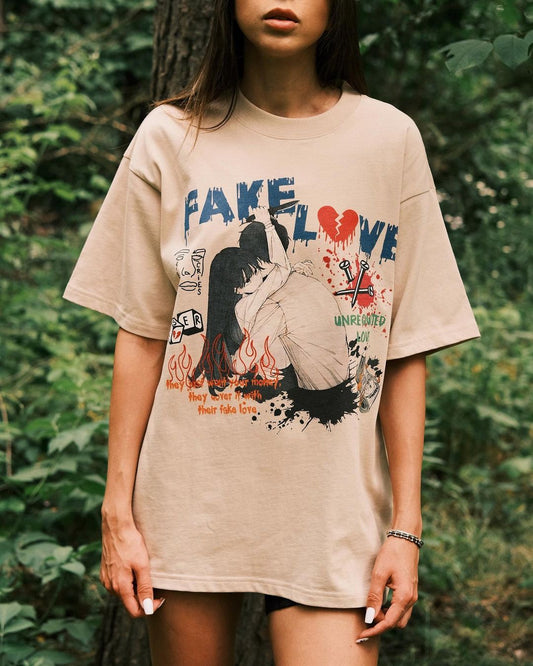 T-shirt Футболка Fake love ❤️‍🩹 I Tsupkyi (Цупкий) S - Tsupkyi (Цупкий) Taton.shop