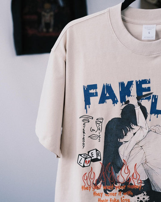 T-shirt Футболка Fake love ❤️‍🩹 I Tsupkyi (Цупкий) S - Tsupkyi (Цупкий) Taton.shop