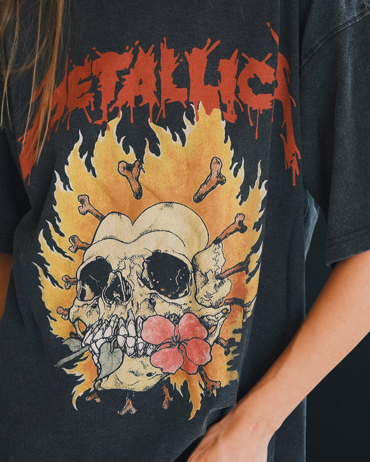 T-shirt Футболка оверсайз METALLICA, 100% бавовна 250 г/м² — washed ефект (унісекс) M - Tsupkyi (Цупкий) Taton.shop