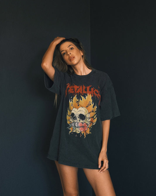 T-shirt Футболка оверсайз METALLICA, 100% бавовна 250 г/м² — washed ефект (унісекс) M - Tsupkyi (Цупкий) Taton.shop