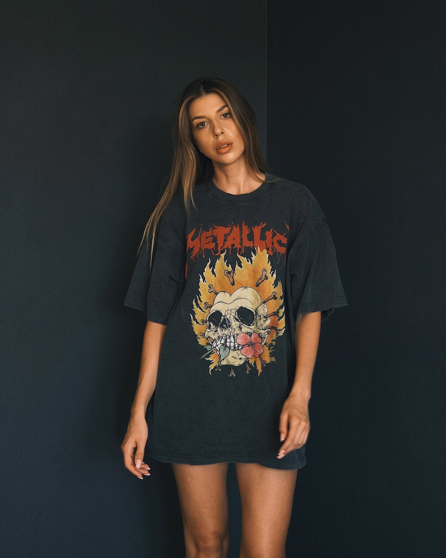 T-shirt Футболка оверсайз METALLICA, 100% бавовна 250 г/м² — washed ефект (унісекс) M - Tsupkyi (Цупкий) Taton.shop