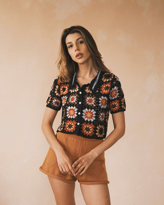 Tops 6 Кольрів вʼязаних літніх кардиганів на ґудзиках ☀️ Чорний - Tsupkyi (Цупкий) Taton.shop