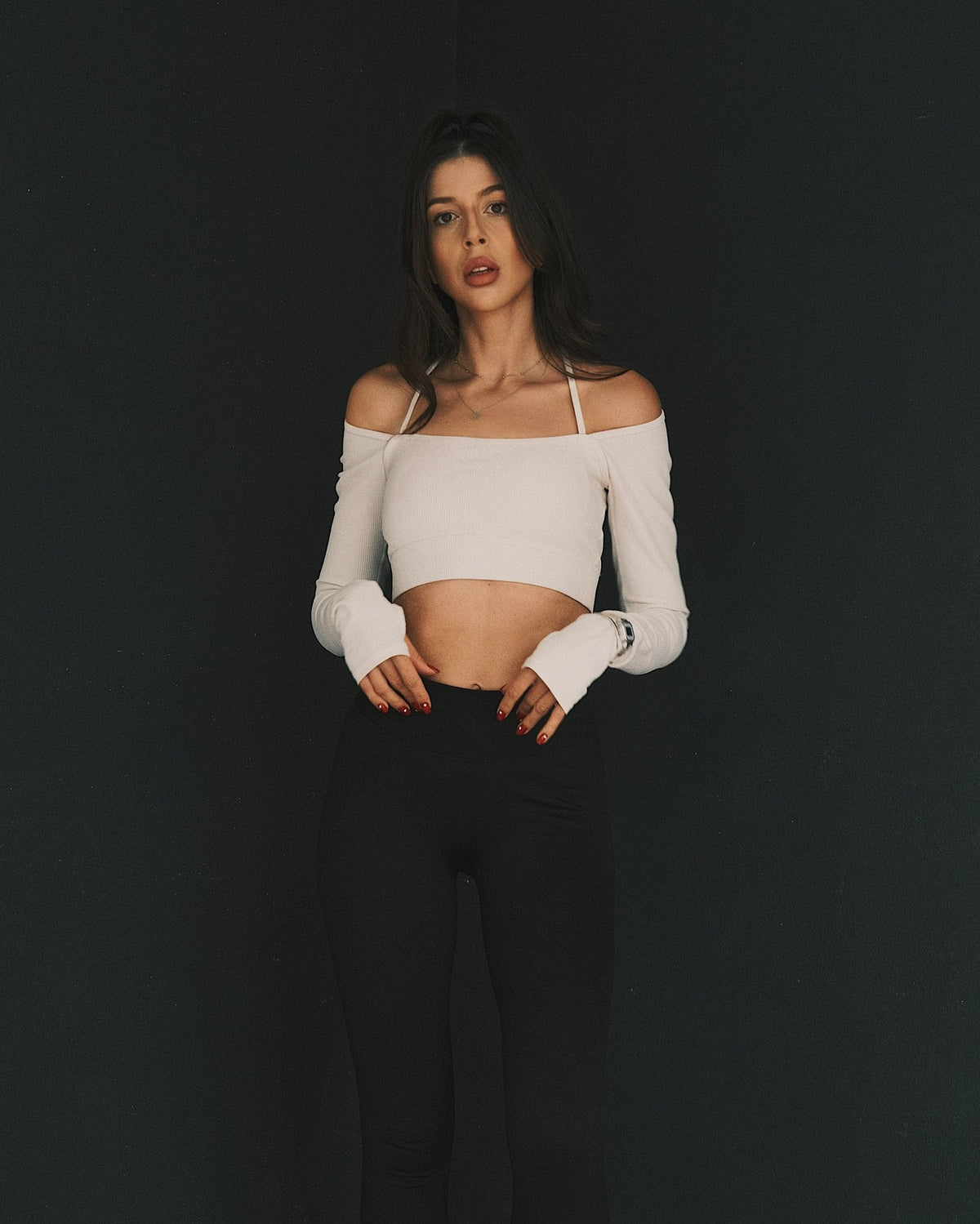 Tops Лонгслів з відкритими плечима White S - Tsupkyi (Цупкий) Taton.shop