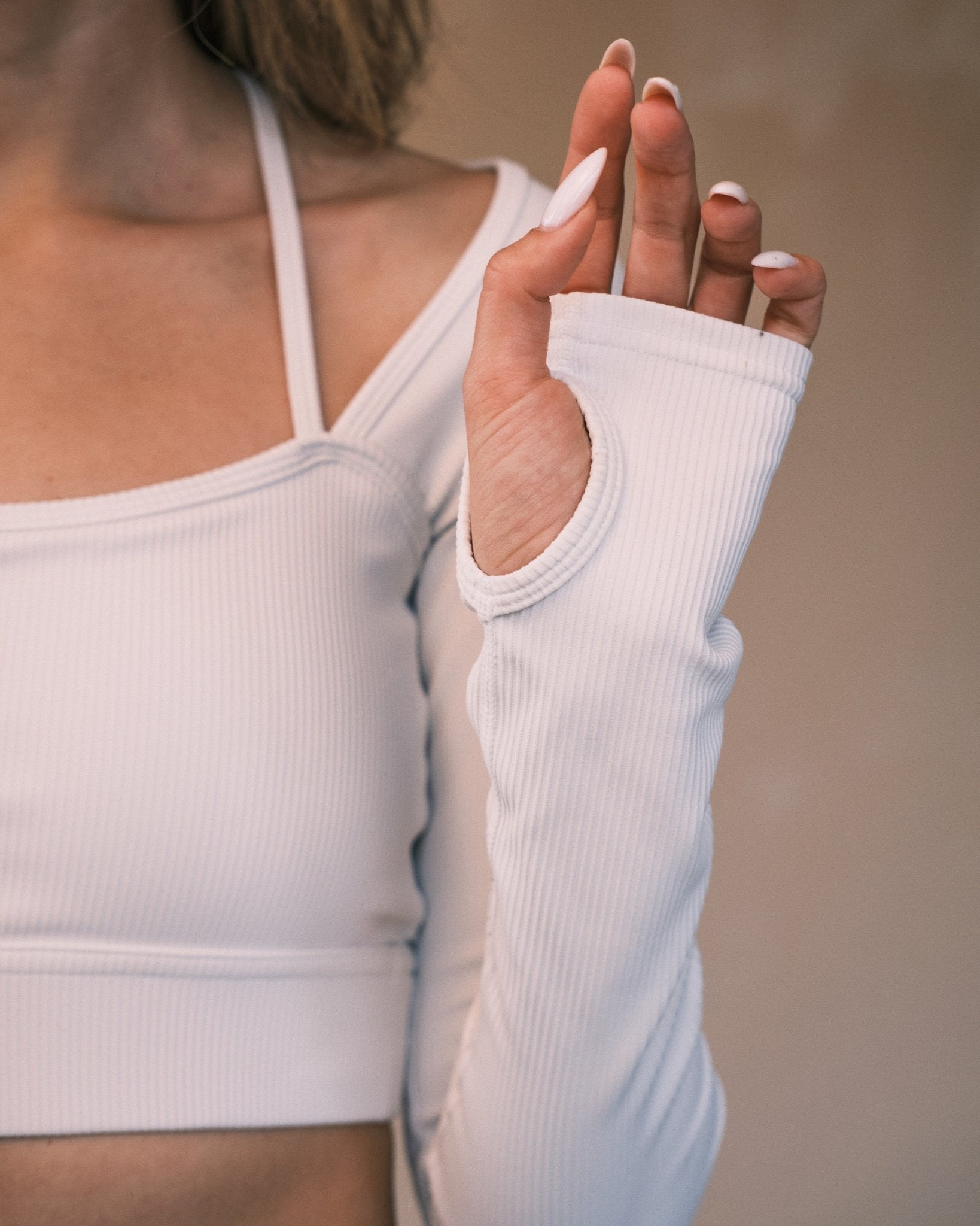 Tops Лонгслів з відкритими плечима White S - Tsupkyi (Цупкий) Taton.shop