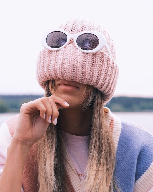 В’язана шапка з подвійним підворотом I Kashket (Кашкет) Сіра - Kashket.me Taton.shop