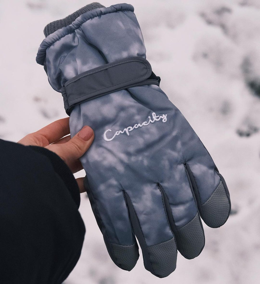 Рукавиці Лижні рукавички тай-дай до -40 °C Сірі - Kashket.me Taton.shop