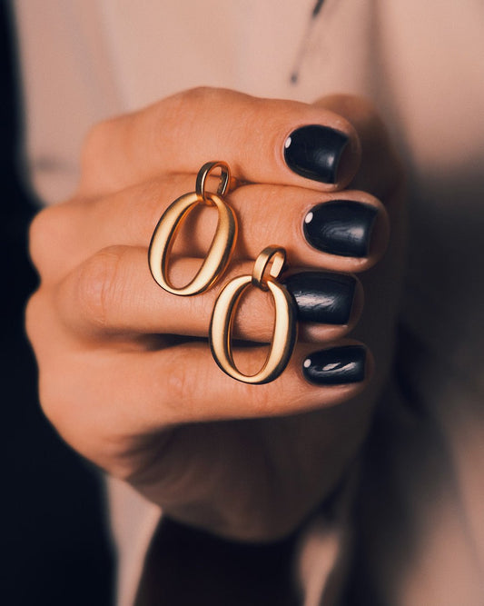 Золотистий Олімп - Сережки гвіздочки - Kashimir.me Taton.shop