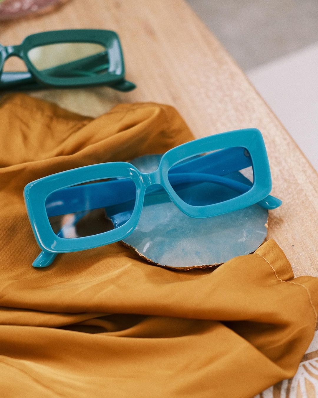 Sunglasses Кіношні Окуляри Підводний айсберг (Голубі) - Okuliarnyi Taton.shop