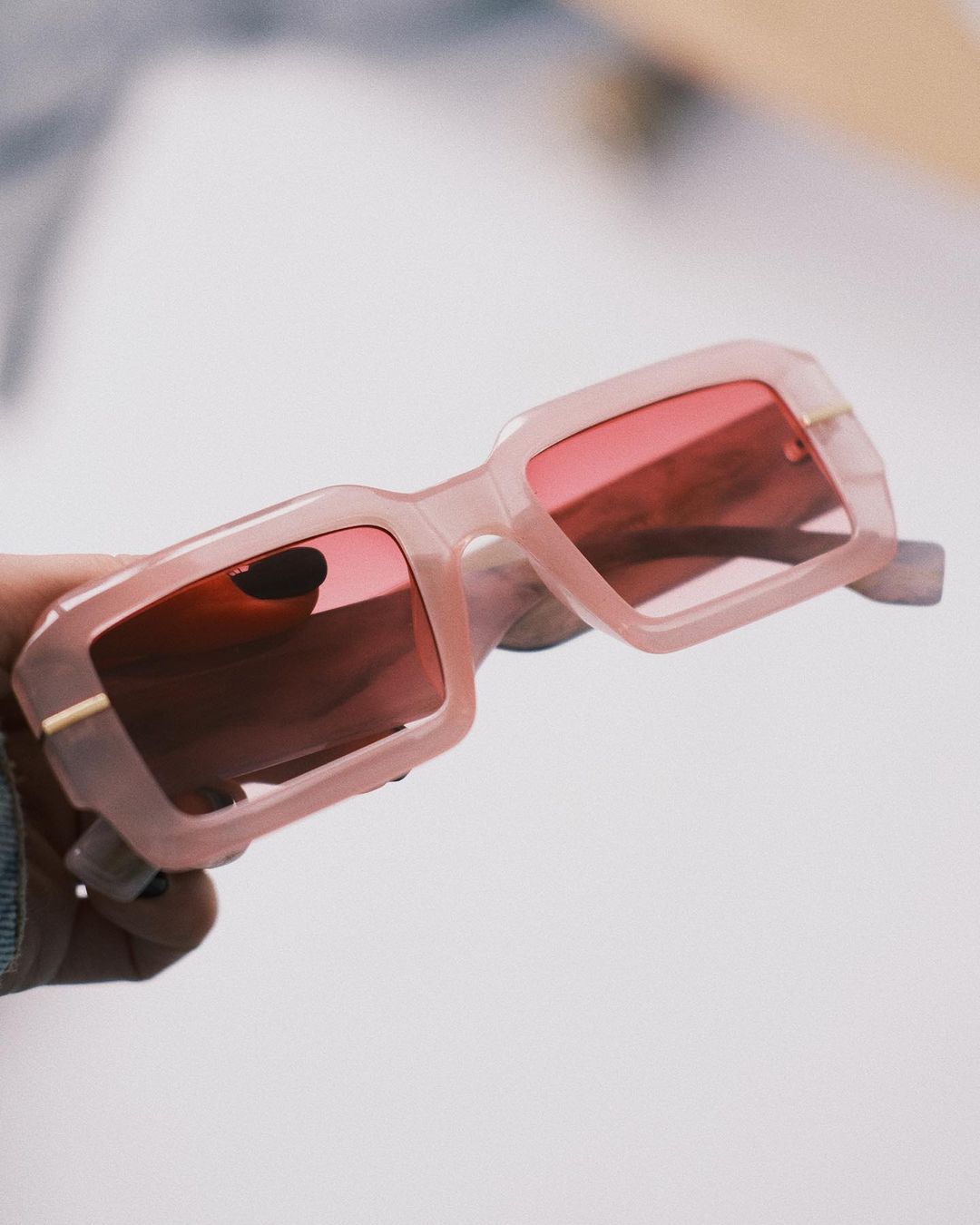 Sunglasses Няшки Окуляшки Полуничний зефір (Рожеві) - Okuliarnyi Taton.shop