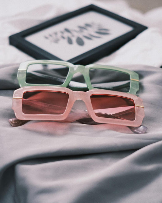 Sunglasses Няшки Окуляшки Полуничний зефір (Рожеві) - Okuliarnyi Taton.shop