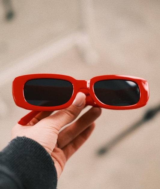 Sunglasses Широченькі Томатний (Червоні) - Okuliarnyi Taton.shop