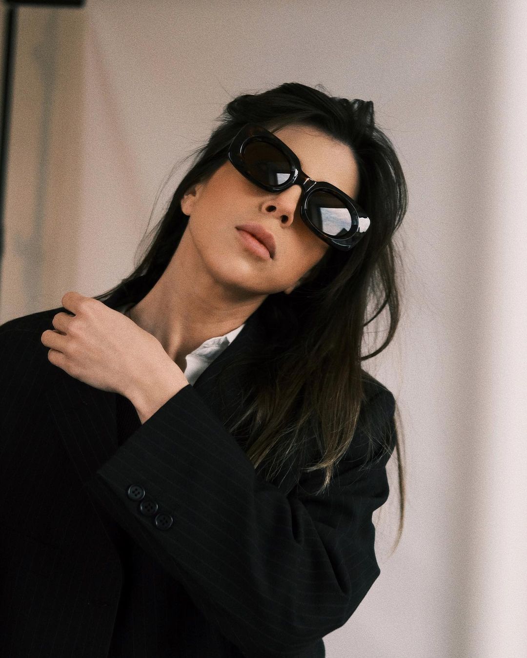 Sunglasses Вписане Коло Хмарка (Білі) - Okuliarnyi Taton.shop