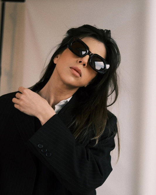Sunglasses Вписане Коло Хмарка (Білі) - Okuliarnyi Taton.shop