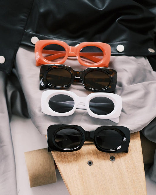 Sunglasses Вписане Коло Хмарка (Білі) - Okuliarnyi Taton.shop